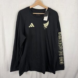 Adidas Mexico De Oro Mexican‎ National Team Long Sleeve T-shirt Size XL NWT
